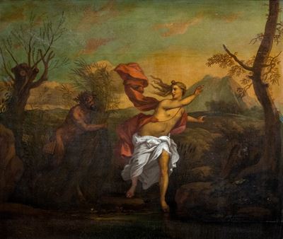 Michiel de Gast, Pan e Siringa, olio su tela, cm 102 x 120