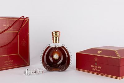 Remy Martin, Louis XIII Grande Champagne Cognac, 40% alc., Baccarat in cristallo, Astuccio origin...