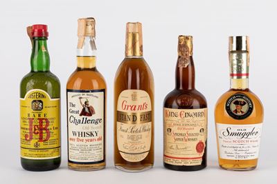 Collezione di Whisky Vintage: Giacenze di J&B, The Great Challenge, Old Smuggler, Grant's Stand F...