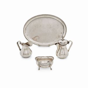 A silver coffee service, Passoni, Italy 20th Century