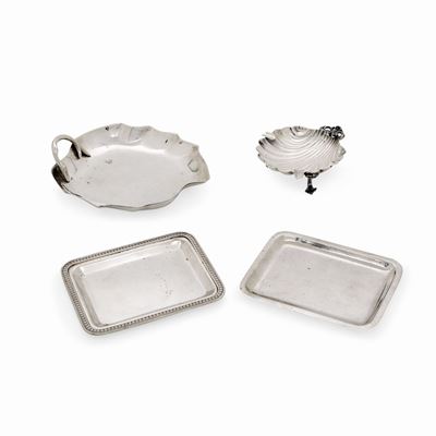 Argenti italiani, Set di quattro oggetti decorativi del XX secolo