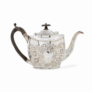 Caffettiera in argento, Inghilterra XIX secolo