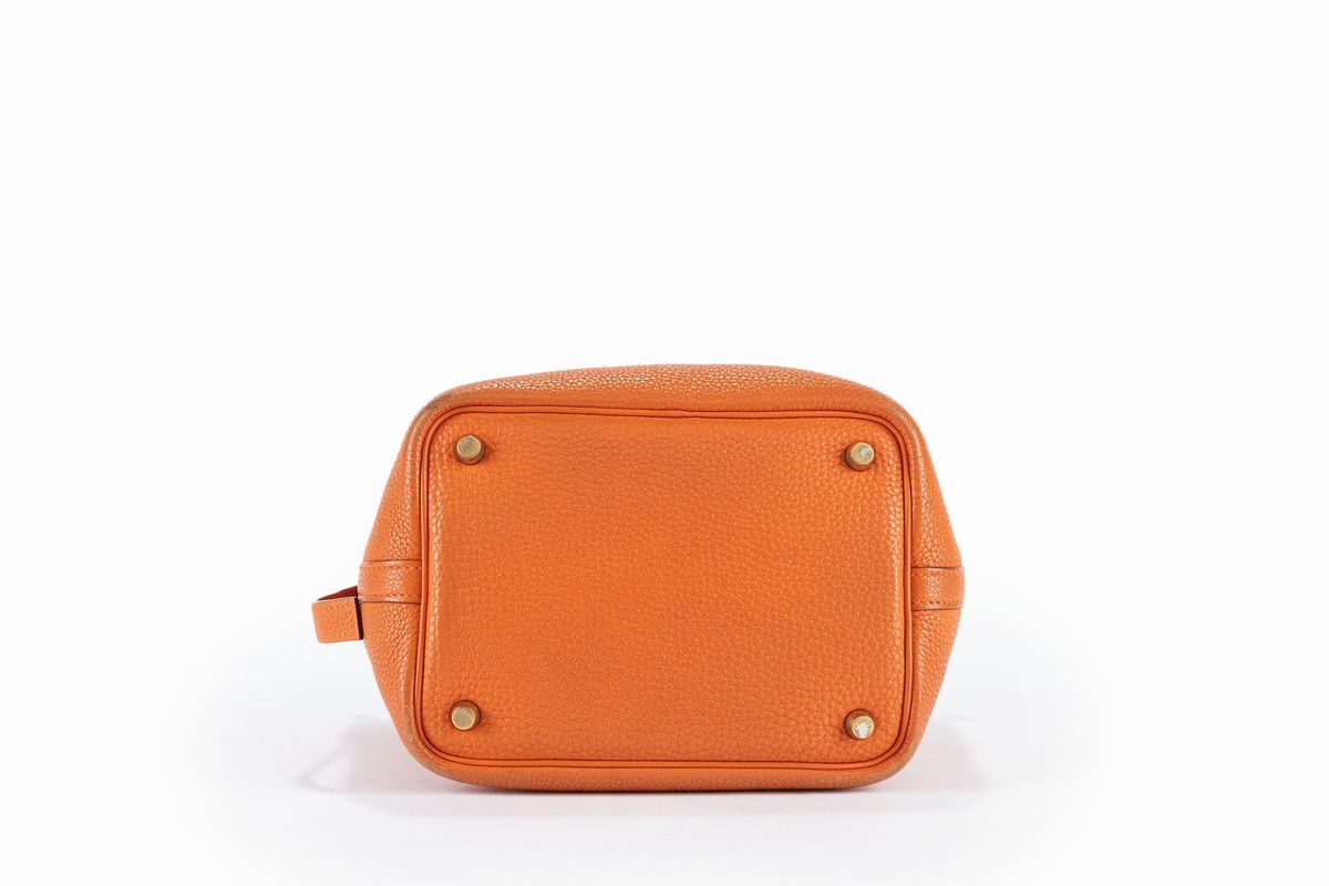 Hermès - Borsa Picotin, pelle arancione, 2002