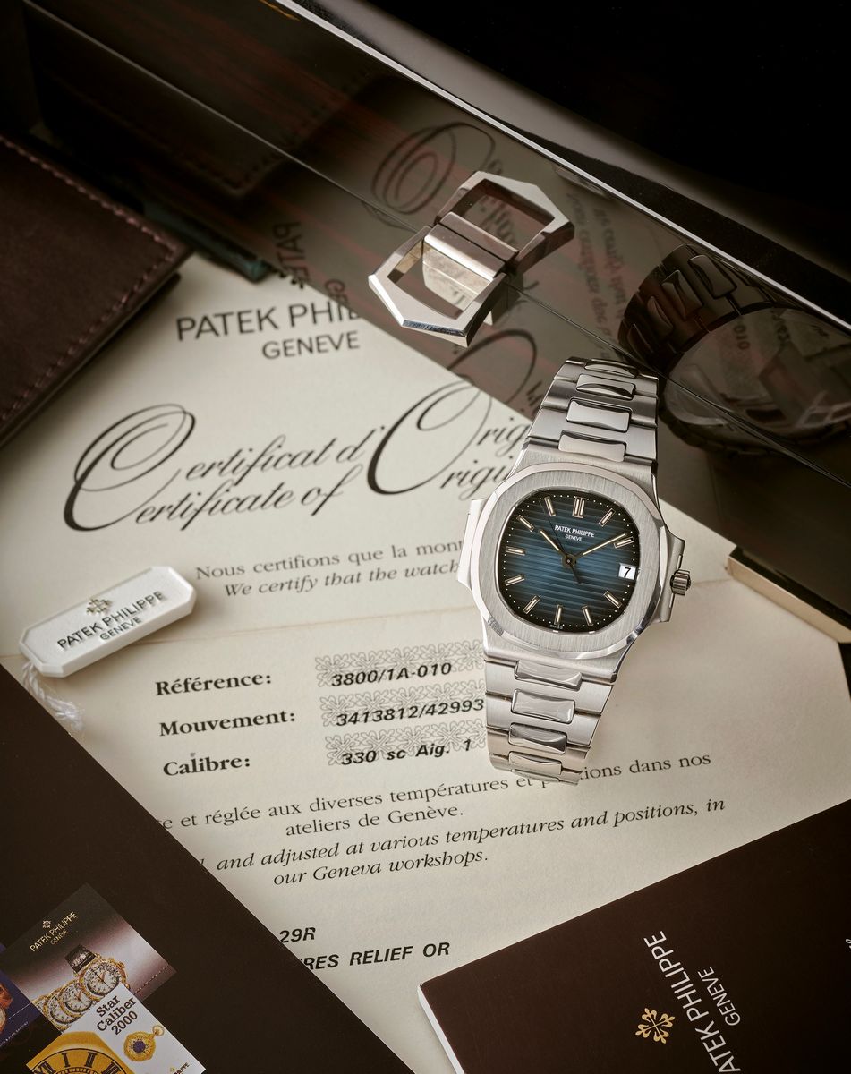 Patek Philippe - Nautilus 3800, orologio automatico in acciaio, anni 2000