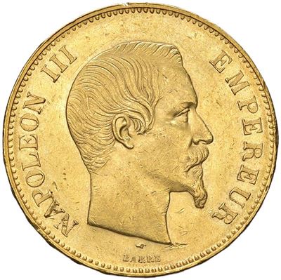 Napoleone III, 100 franchi 1857, Parigi