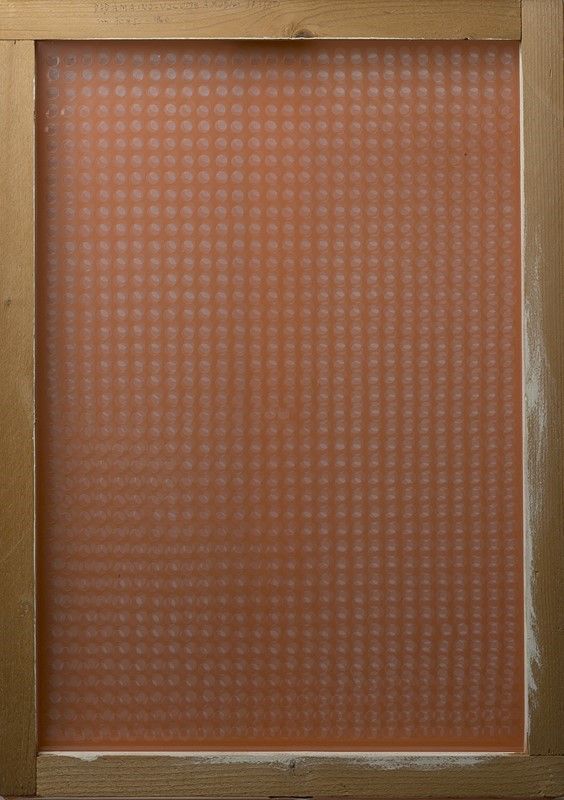 Dadamaino - Plas, Volume a moduli sfasati, plastica fustellata su doppio telaio, 1959-1962