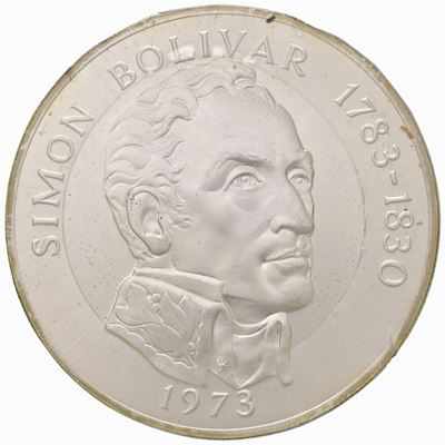Monete di Panama, 10 esemplari da 20 balboa del 1973