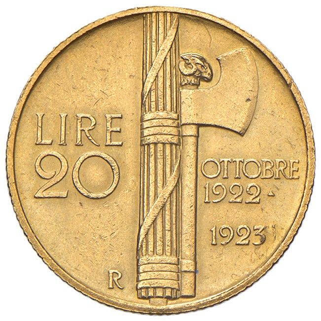 Regno d'Italia, Vittorio Emanuele III, 20 lire, oro, 1923