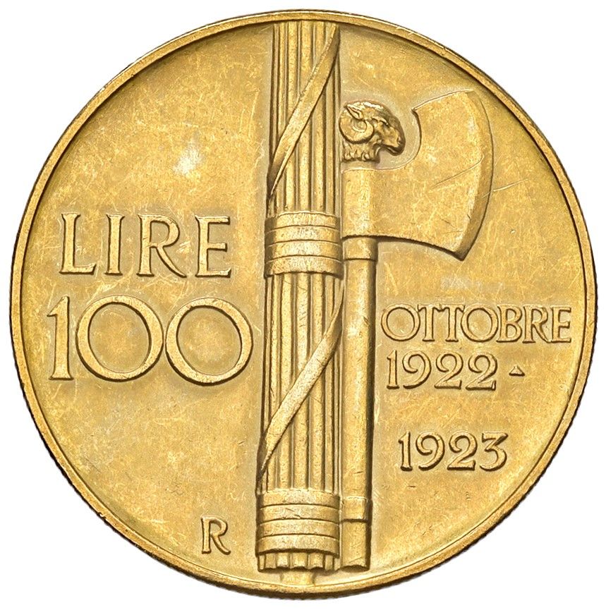 Regno d'Italia, Vittorio Emanuele III, 100 lire, 1923, Oro, gr. 32,20