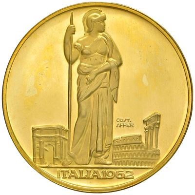 Italia, Medaglia in ORO 900/1.000, 1962