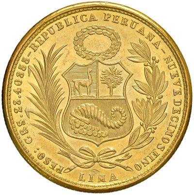 Moneta da 50 soles, Repubblica del Perù, 1951