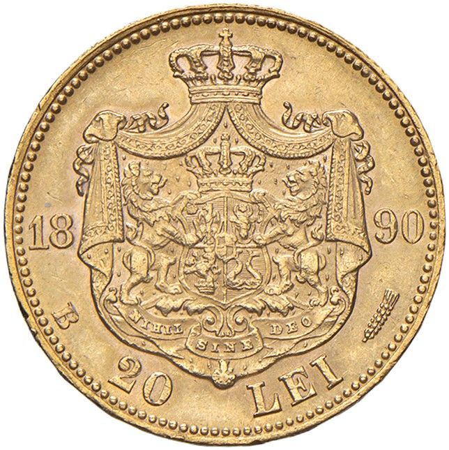 Carol I, Moneta da 20 lei del 1890 in oro