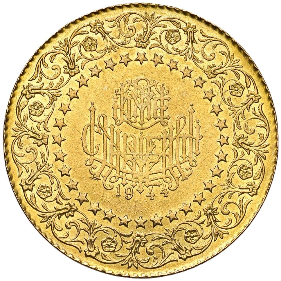 Turchia, 250 Kurush 1944 'DeLuxe', Oro 17,54 gr