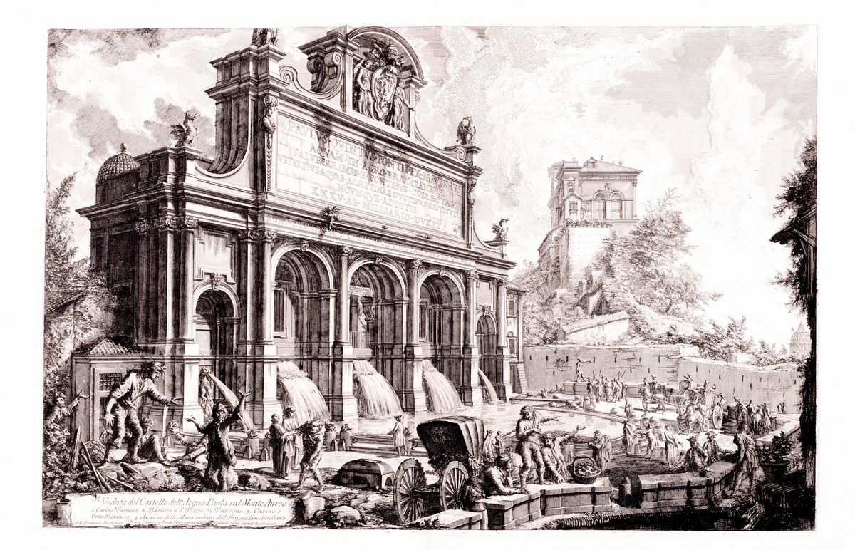 Giovanni Battista Piranesi - Veduta della Facciata della Basilica di Santa Croce in Gerusalemme