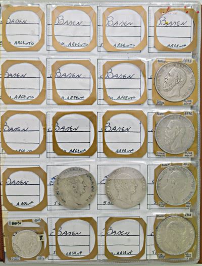Germania, Collezione di circa 75 monete in argento, Baden e Bayern
