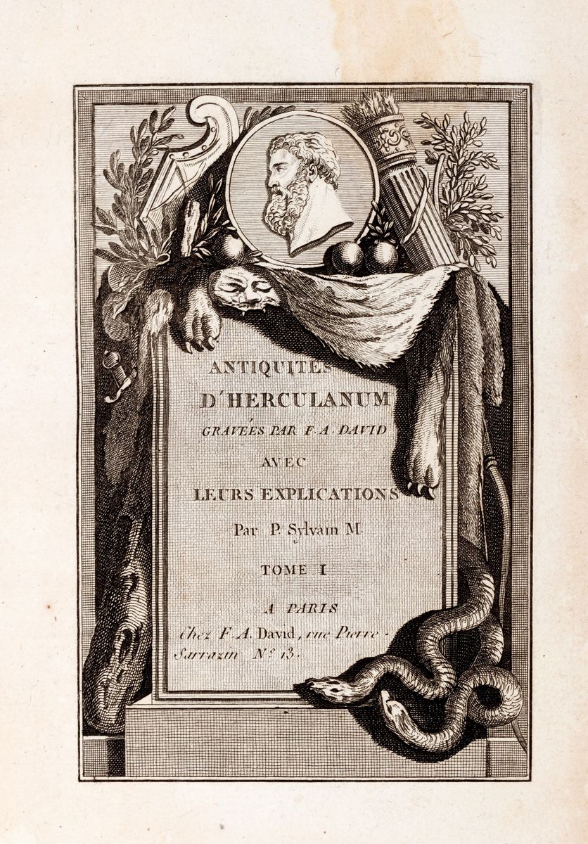 Sylvain Maréchal - Antiquités D'herculanum, Ou Les Plus Belles Peintures Antiques, Et Les Marbres...