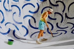 David Hockney, Painting Pool #1