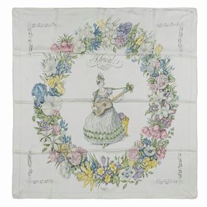 Floréal Silk Twill scarf