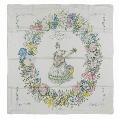Hugo Grykar, Foulard Floréal in seta, 1957