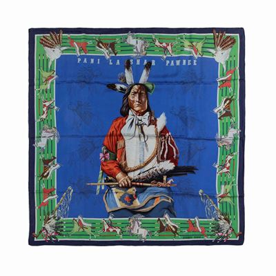 Oliver Kermit, Foulard in seta 'La Shar Pawnee', 1984