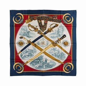Armes de Chasse Silk Twill scarf