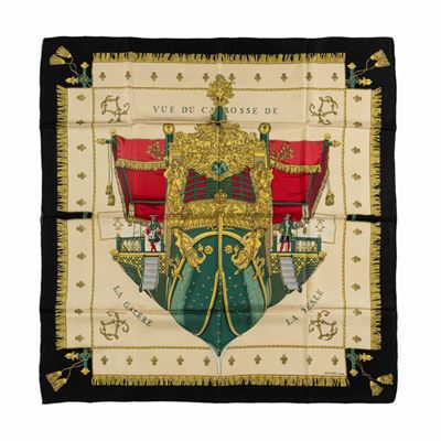 Hugo Grygkar, Foulard La Réale, seta, 1953