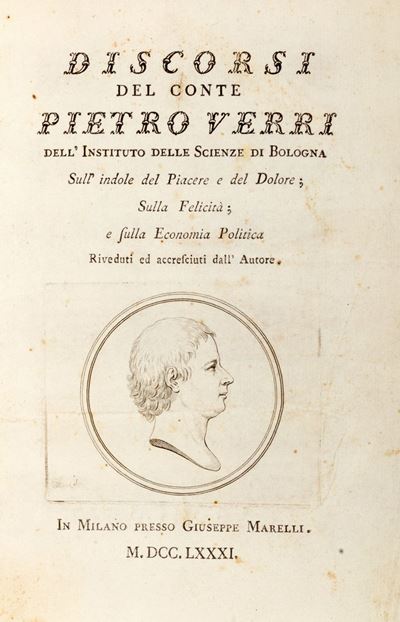 Discorsi Sull'indole del Piacere e del Dolore; sulla Felicità; e sulla Economia Politica.