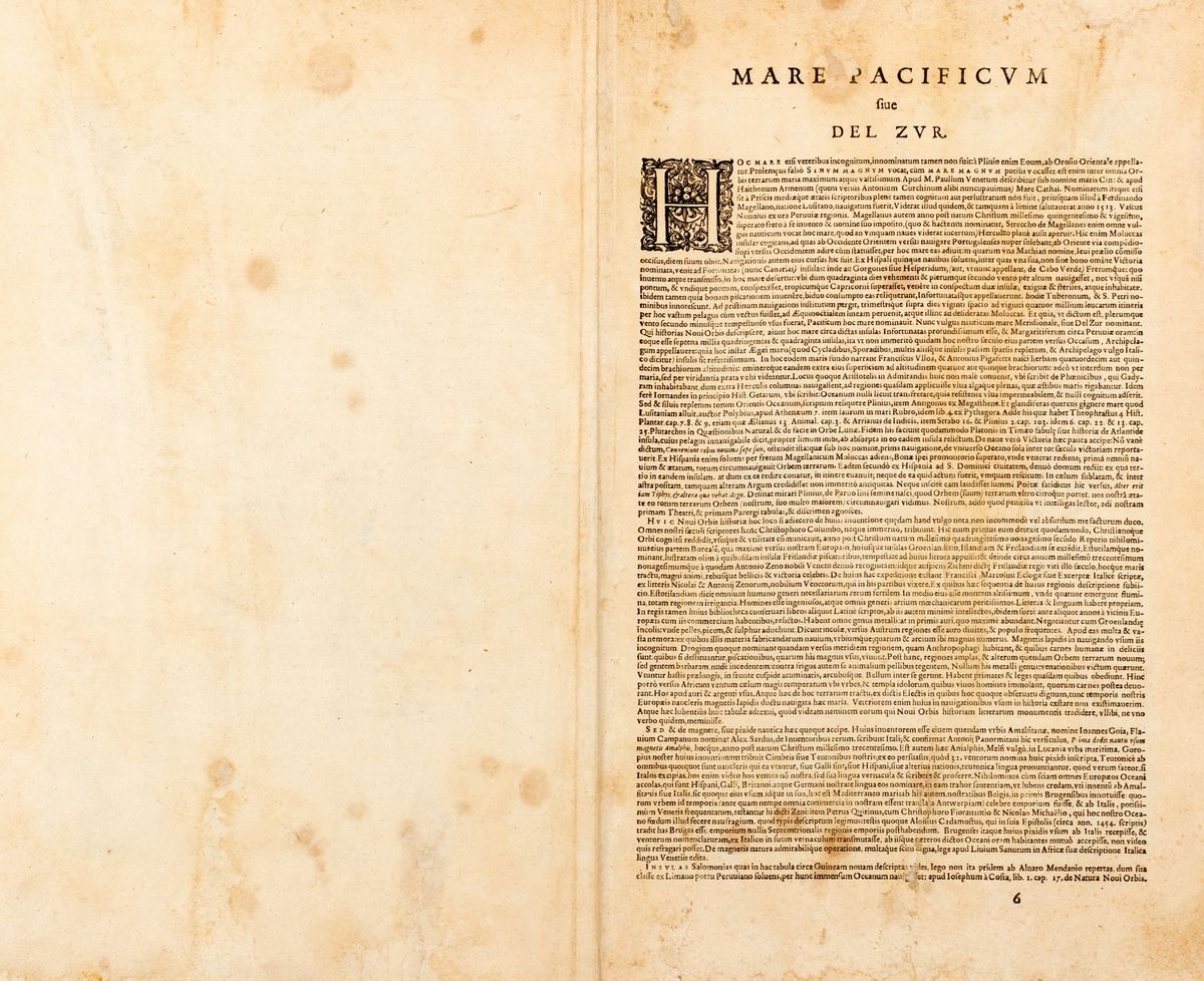 Abraham Ortelius - Maris Pacifici, (quod Vulgo Mar del Zur)
