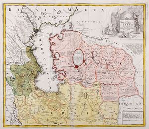 Nova maris Caspii et regionis Usbeck cum provincijs adjacentibus vera delineatio