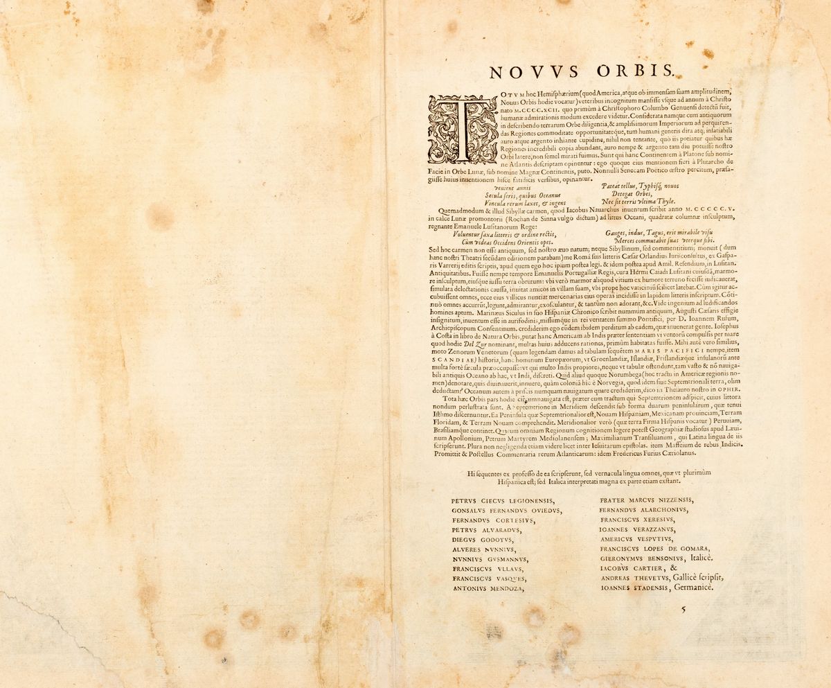 Abraham Ortelius - Americae Sive Novi Orbis Nova Descriptio