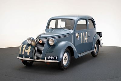 Fiat 1100 B, Auto d'epoca ex Mille Miglia 1950, completamente restaurata