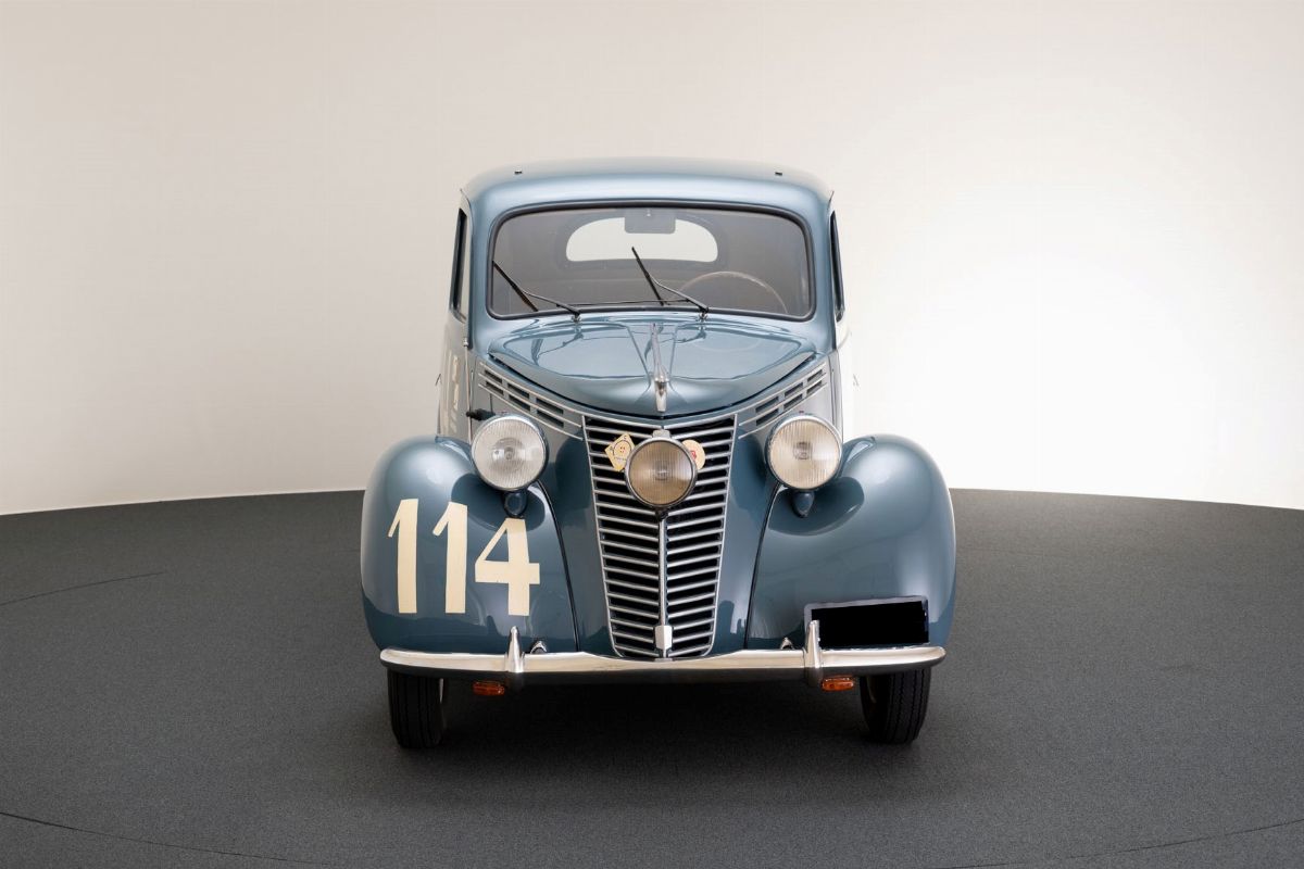 Fiat 1100 B, Auto d'epoca ex Mille Miglia 1950, completamente restaurata