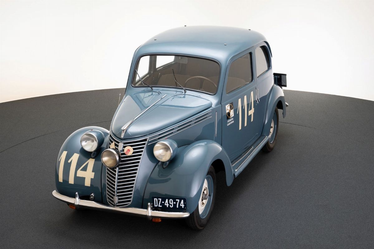 Fiat 1100 B, Auto d'epoca ex Mille Miglia 1950, completamente restaurata