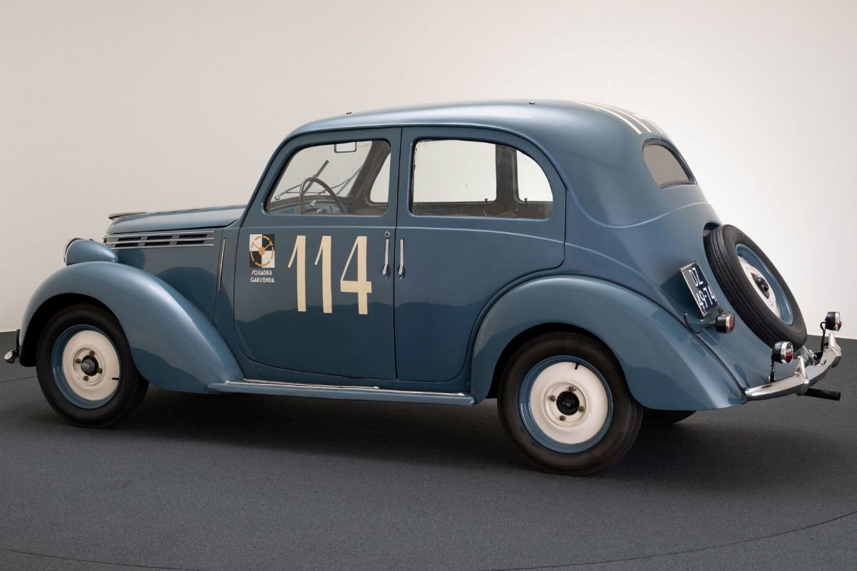 Fiat 1100 B, Auto d'epoca ex Mille Miglia 1950, completamente restaurata