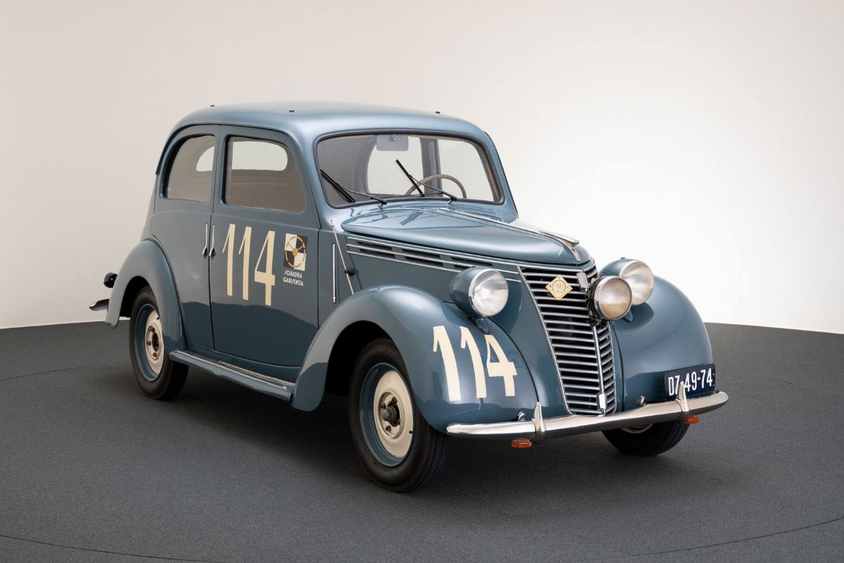 Fiat 1100 B, Auto d'epoca ex Mille Miglia 1950, completamente restaurata