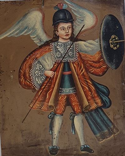 San Michele Arcangelo, olio su rame