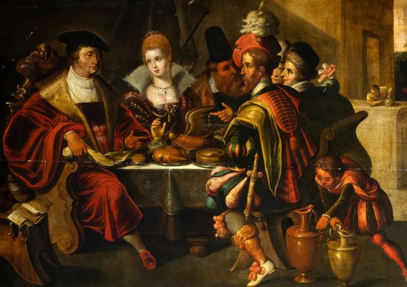 Ambrosius Francken - Banquet scene | Old Master Paintings | Finarte ...