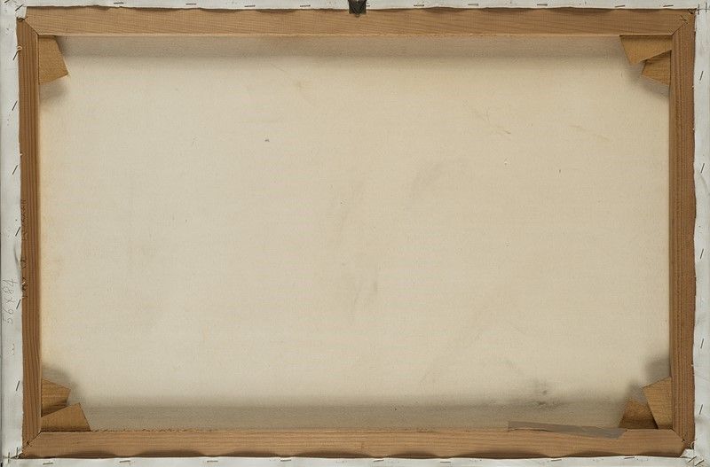 Luca Maria Patella - Biglietto d'autobus, 1966, tela emulsionata