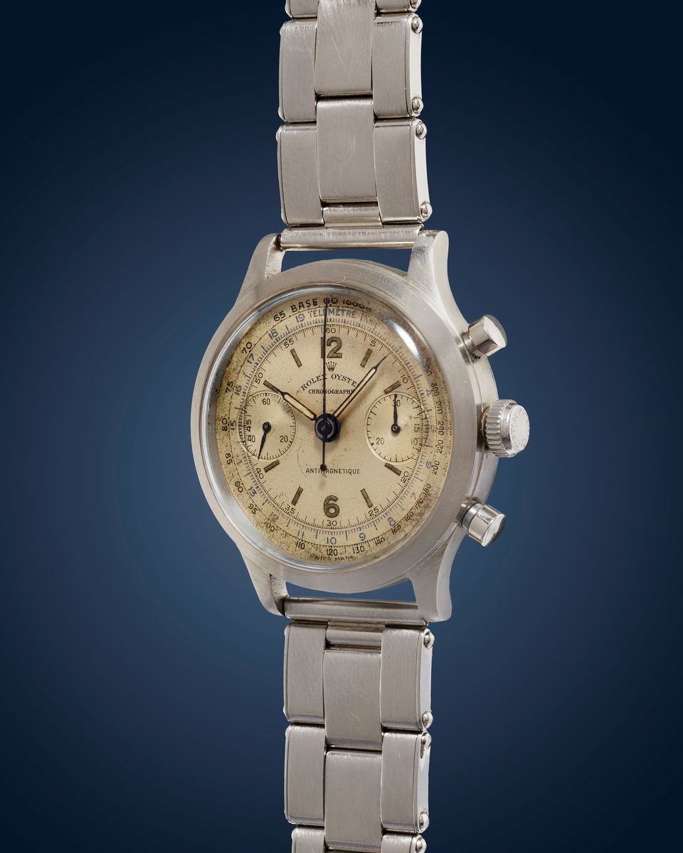 Cronografo Rolex, modello Barilotto 3525, anni '40