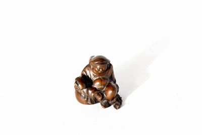 Calamaio in bronzo, Giappone, periodo Meiji