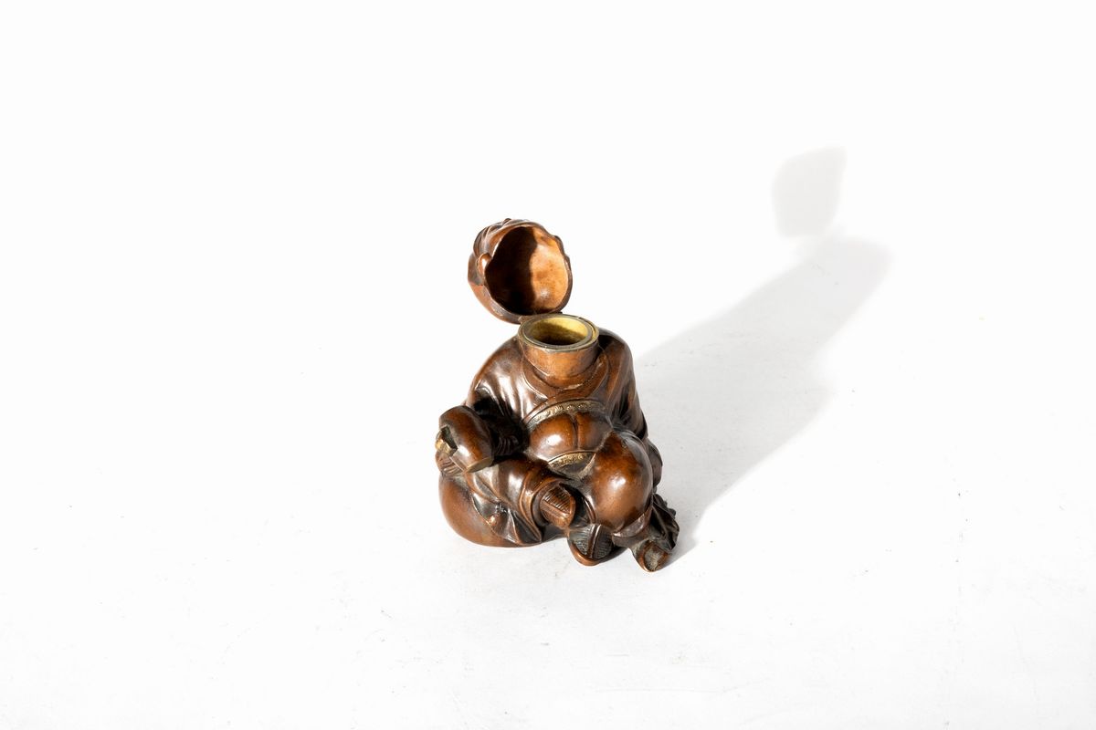 Calamaio in bronzo, Giappone, periodo Meiji