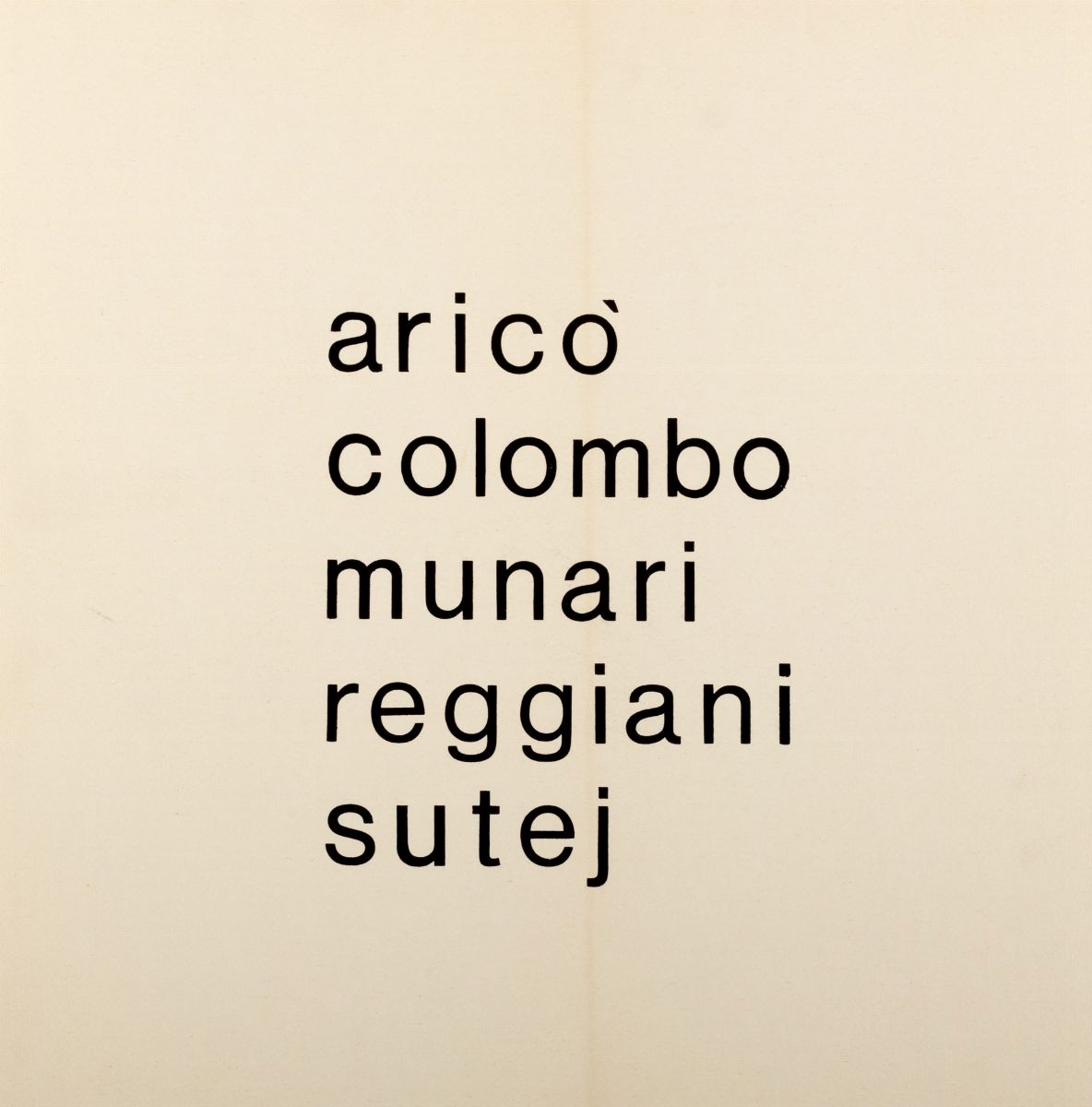 Aa.vv. - Aricò, Colombo, Munari, Reggiani, Sutej