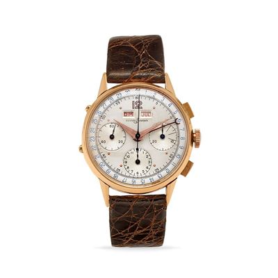 Dato-Compax, Orologio da polso in oro rosa 18k, anni '50