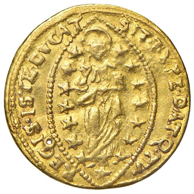 Antonio Priuli, Zecchino Venezia (1618-1623), oro, gr. 3,45