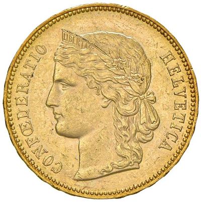 Svizzera, 20 franchi 1894, oro 6,45 g