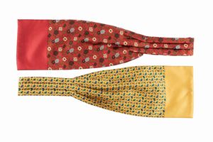 Lot of two Silk Twill cachecol