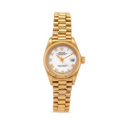 Datejust 69178, anni ‘80, cassa e bracciale in oro 18k