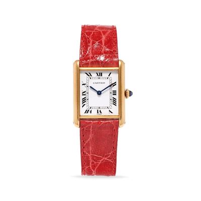 Tank Louis, orologio d'oro 18k, anni '70