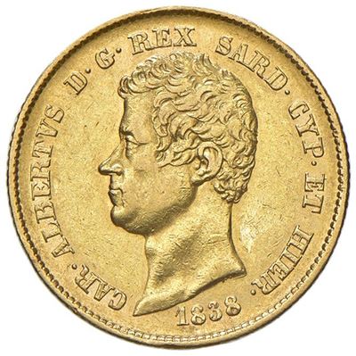 Savoia - Regno di Sardegna, Carlo Alberto, 20 Lire 1838, Torino