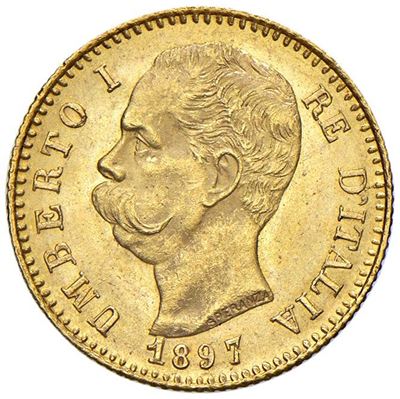 Regno d'Italia, Umberto I, 20 Lire, 1897